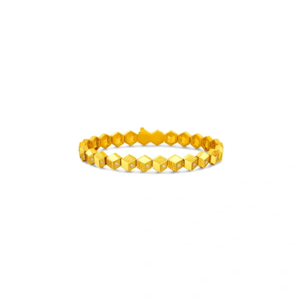 999 Gold Diamond Bracelet