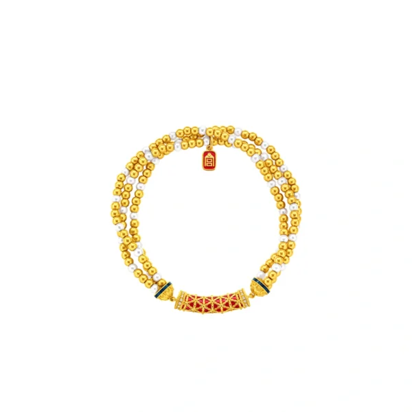 999 Gold Diamond Bracelet