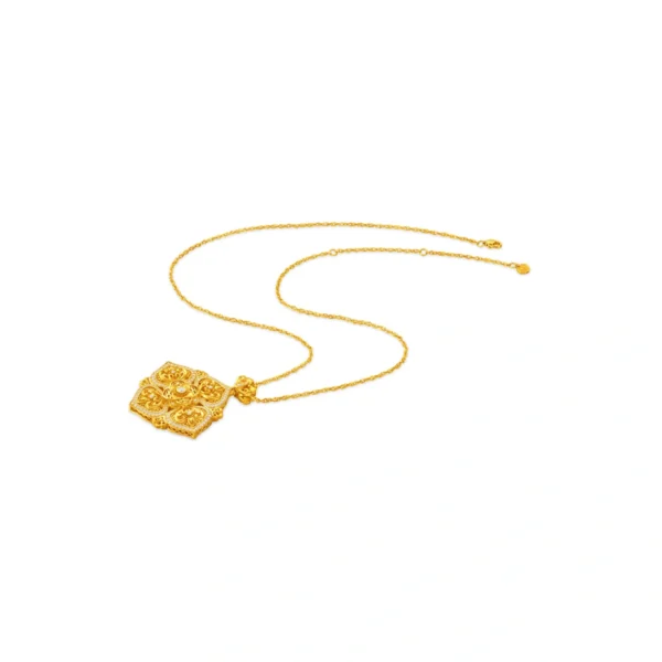 999 Gold Diamond Necklace