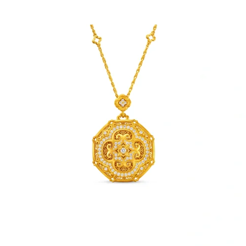 999 Gold Diamond Necklace