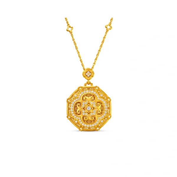 999 Gold Diamond Necklace