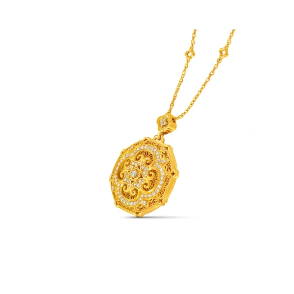 999 Gold Diamond Necklace