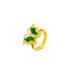999 Gold jade ring
